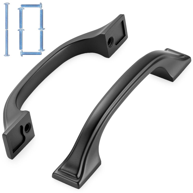 KOOFIZO 10 Pack 3 Inch Black Kitchen Cabinet Pulls Matte Black Cabinet Handles Black Cabinet Hardware for Kitchen Cabinets 1958 Drawer Dresser Cupboard Bedroom - Image 1